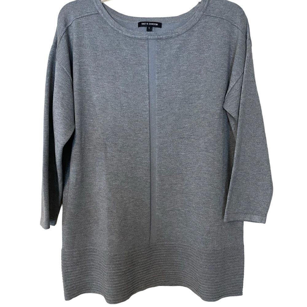 Tint & Shadow Gray 3/4 Sleeve Tunic
